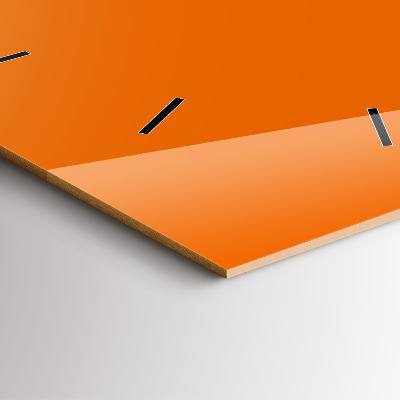 Zegar szklany 60x60 Pomarańczowy