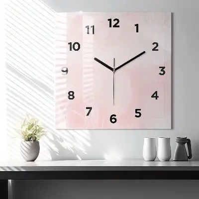 Zegar szklany 60x60 Kwitnące róże