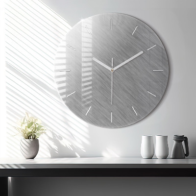 Zegar szklany fi60 Ściana z metalu