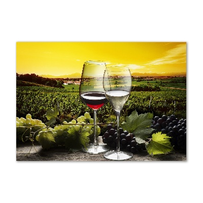 Foto obraz szkło akryl Wino i winogrona