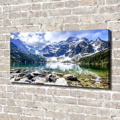 Foto obraz na płótnie Morskie oko Tatry