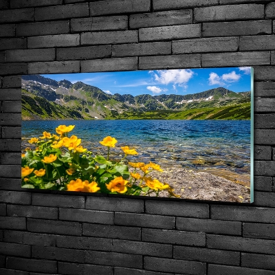 Foto obraz szklany Jezioro w górach